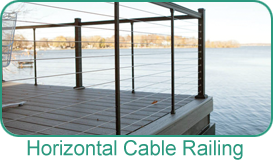 Holbrook Lumber Products - Horizontal Cable Railing Infill